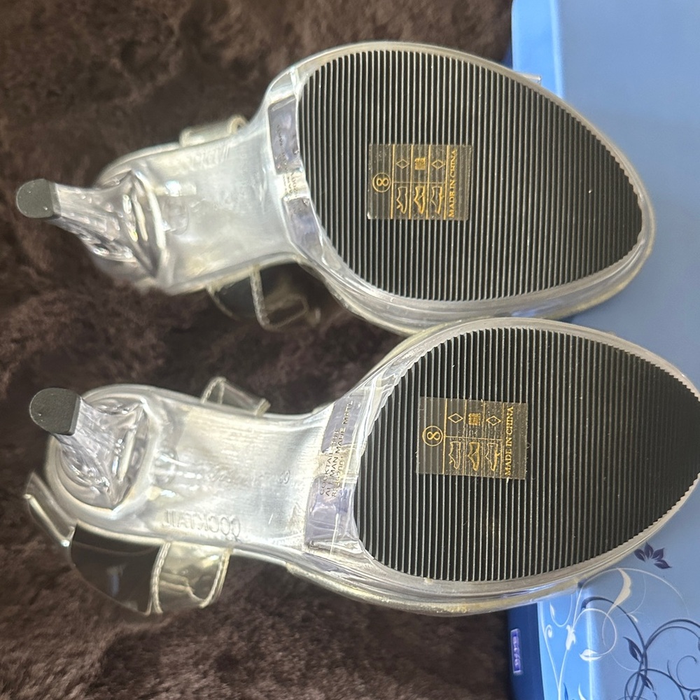 Fabulous Clear 5” High Heel Sandals - Picture 5 of 6